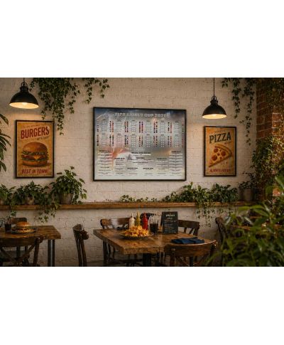 Tabela Mistrzostw Świata w Piłce Nożnej 2026 World Cup - plakat w wersji angielskiej