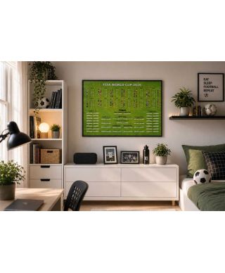 Tabela Mistrzostw Świata w Piłce Nożnej 2026 World Cup - plakat w wersji angielskiej