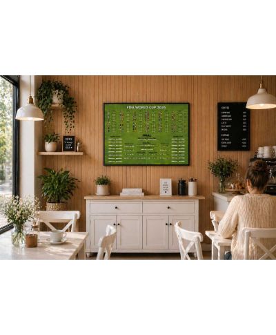 Tabela Mistrzostw Świata w Piłce Nożnej 2026 World Cup - plakat w wersji angielskiej