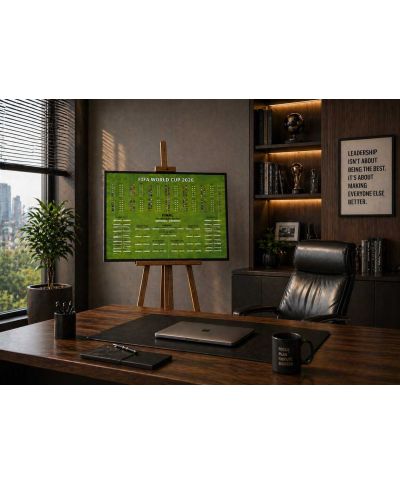 Tabela Mistrzostw Świata w Piłce Nożnej 2026 World Cup - plakat w wersji angielskiej