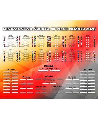 Tabela Mistrzostw Świata w Piłce Nożnej 2026 - plakat