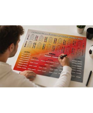 Tabela Mistrzostw Świata w Piłce Nożnej 2026 - plakat