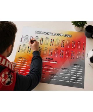 Tabela Mistrzostw Świata w Piłce Nożnej 2026 World Cup - plakat w wersji angielskiej