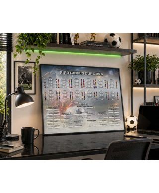 Tabela Mistrzostw Świata w Piłce Nożnej 2026 World Cup - plakat w wersji angielskiej