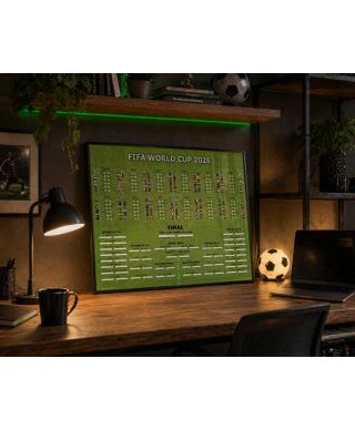 Tabela Mistrzostw Świata w Piłce Nożnej 2026 World Cup - plakat w wersji angielskiej