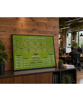 Tabela Mistrzostw Świata w Piłce Nożnej 2026 World Cup - plakat w wersji angielskiej