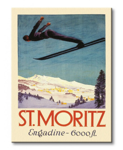 St. Moritz - Obraz na płótnie