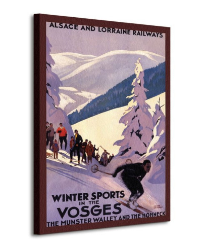 Winter Sports In The Vosges - Obraz na płótnie