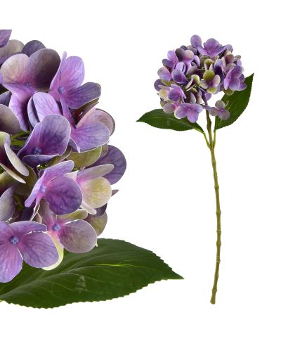 VIRIDIS Kwiat sztuczny Hortensja 60cm