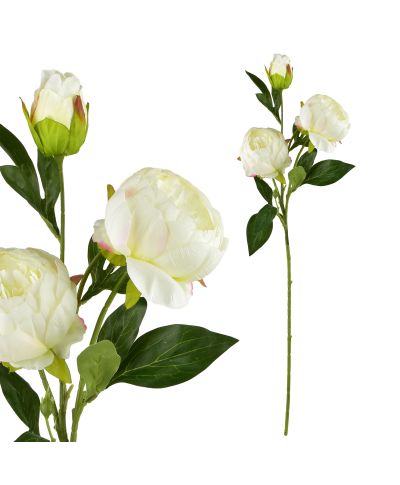 VIRIDIS Kwiat sztuczny Piwonia 70cm