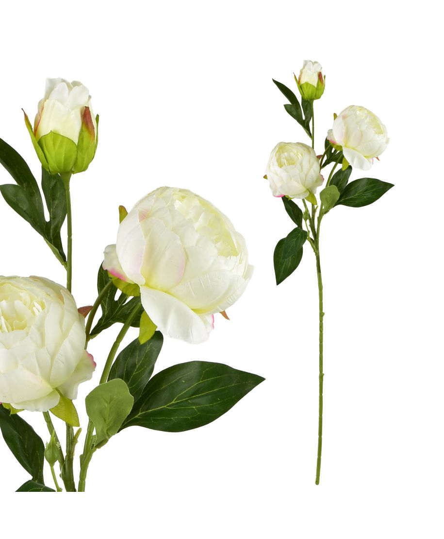 VIRIDIS Kwiat sztuczny Piwonia 70cm