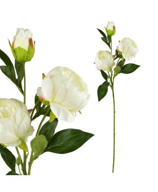 VIRIDIS Kwiat sztuczny Piwonia 70cm