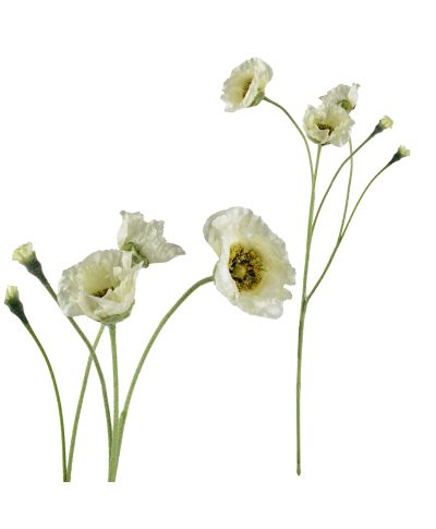 VIRIDIS Kwiat sztuczny MAK POLNY gałązka 67cm