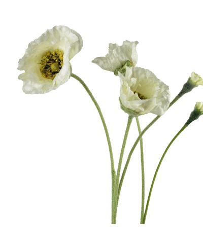 VIRIDIS Kwiat sztuczny MAK POLNY gałązka 67cm