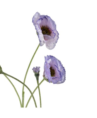 VIRIDIS Kwiat sztuczny MAK POLNY gałązka 67cm