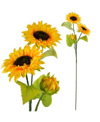 VIRIDIS Kwiat sztuczny Słonecznik 90cm