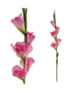 VIRIDIS Kwiat sztuczny Mieczyk 85cm różowy