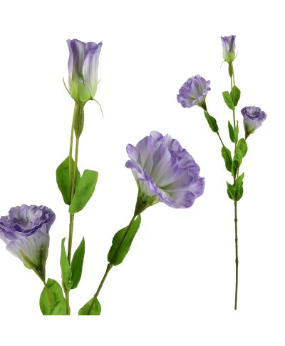 VIRIDIS Kwiat sztuczny Eustoma 70cm