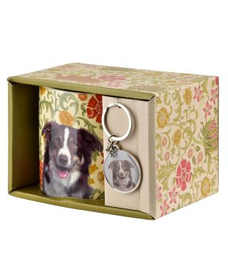 NOYA Kubek z breloczkiem 380ml 9x13x9cm Border Collie