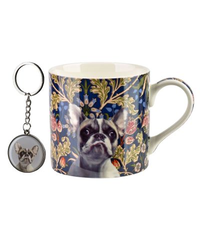 NOYA Kubek z breloczkiem 380ml 9x13x9cm Buldog francuski
