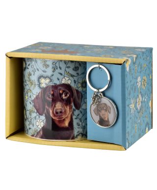 NOYA Kubek z breloczkiem 380ml 9x13x9cm Jamnik