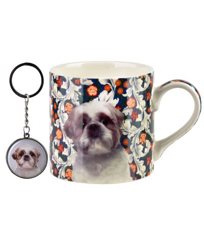 NOYA Kubek z breloczkiem 380ml 9x13x9cmShih Tzu