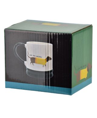 DOXIE Kubek 320ml 8x12,3x9,2cm jamnik