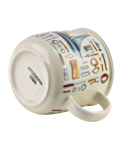 NORMAN Kubek 450ml 9,6x13x9,3cm żaglówka