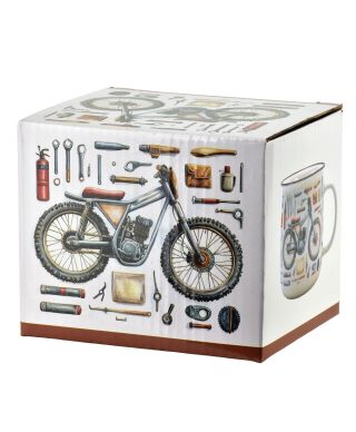 NORMAN Kubek 450ml 9,6x13x9,3cm motor