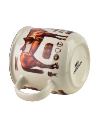 NORMAN Kubek 450ml 9,6x13x9,3cm koń, jeździectwo