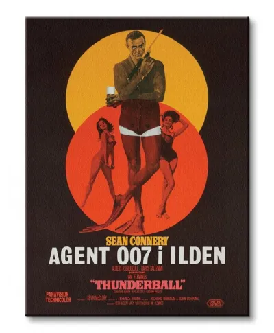 James Bond (Thunderball - Danish) - Obraz na płótnie