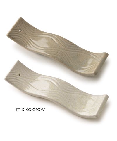Podstawka na kadzidło 20x5x3cm beżowy jasny i ciemny mix