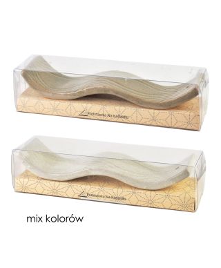 Podstawka na kadzidło 20x5x3cm beżowy jasny i ciemny mix