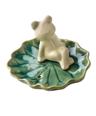 Podstawka na kadzidło 10x9x7cm żabka