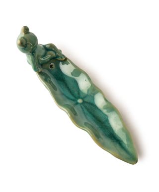 Podstawka na kadzidło 20x5,5x7,5cm żabka