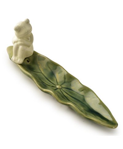 Podstawka na kadzidło 20x5,5x7,5cm żabka
