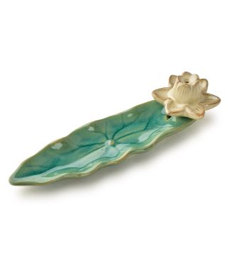 Podstawka na kadzidło 21x6x6cm lotus