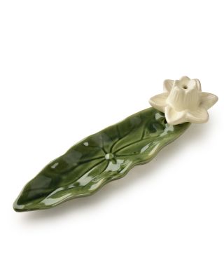 Podstawka na kadzidło 21x6x6cm lotus