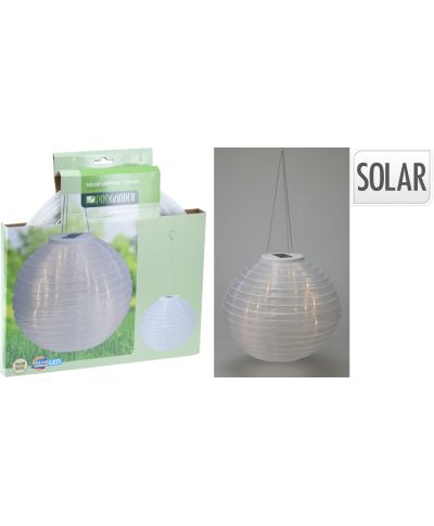 LAMPA SOLARNA KULA BIAŁA