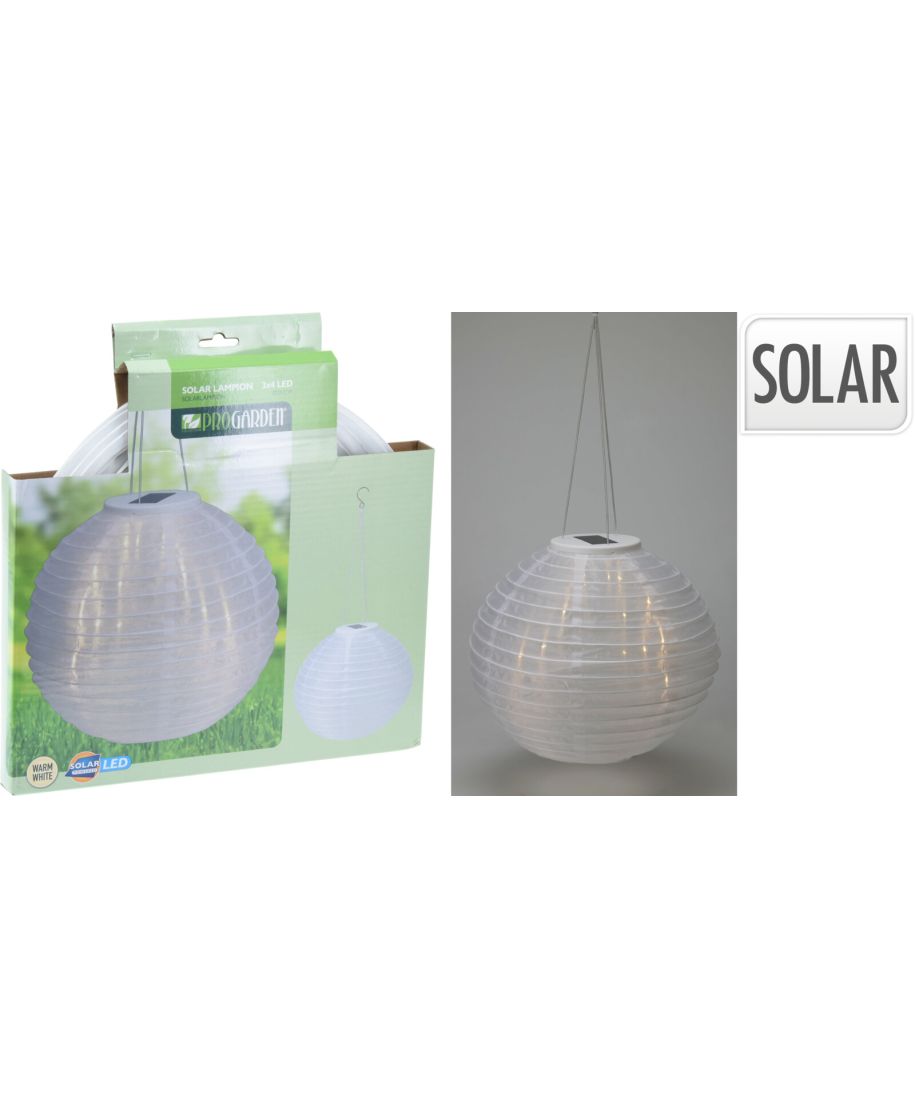 LAMPA SOLARNA KULA BIAŁA