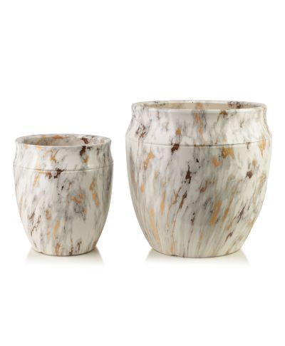 NEVA Komplet 2 osłonek ceramicznych 31x31x30,5cm 21x21x23cm