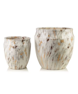 NEVA Komplet 2 osłonek ceramicznych 31x31x30,5cm 21x21x23cm