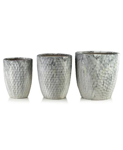 NEVA Komplet 3 osłonek ceramicznych 39x39x42cm 32x32x38,5cm 26x26x35cm
