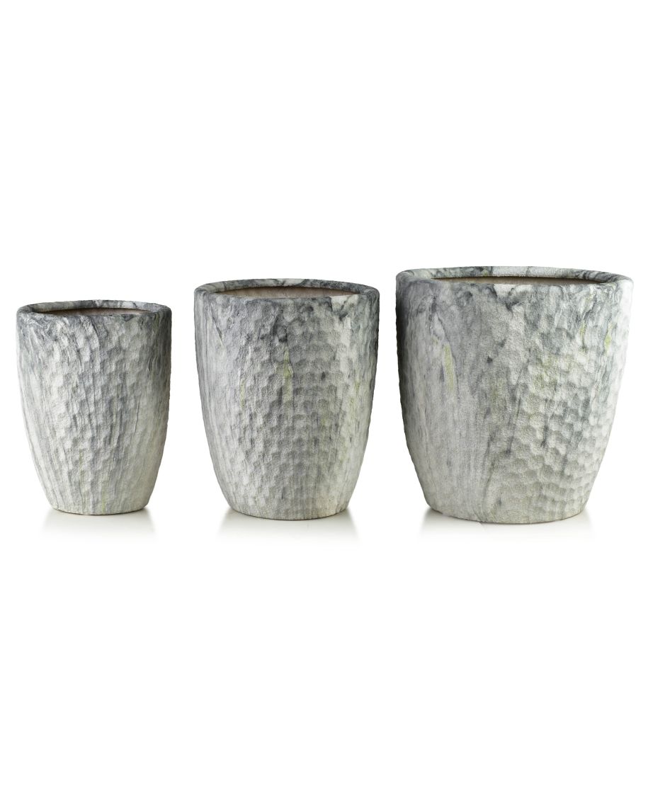 NEVA Komplet 3 osłonek ceramicznych 39x39x42cm 32x32x38,5cm 26x26x35cm
