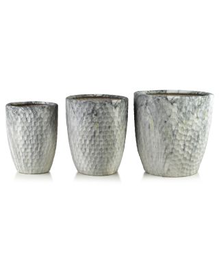 NEVA Komplet 3 osłonek ceramicznych 39x39x42cm 32x32x38,5cm 26x26x35cm