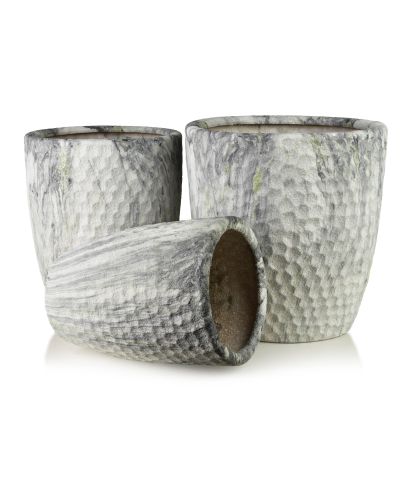 NEVA Komplet 3 osłonek ceramicznych 39x39x42cm 32x32x38,5cm 26x26x35cm
