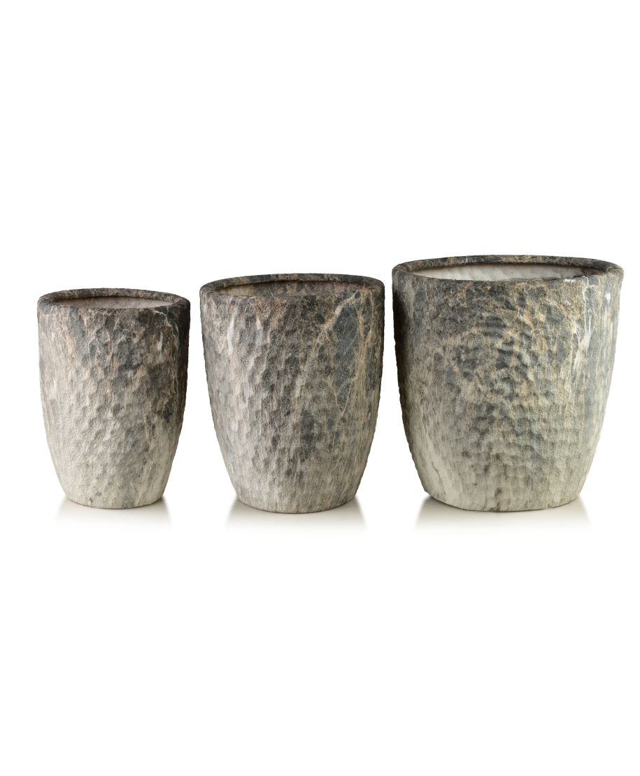 NEVA Komplet 3 osłonek ceramicznych 39x39x42cm 32x32x38,5cm 26x26x35cm
