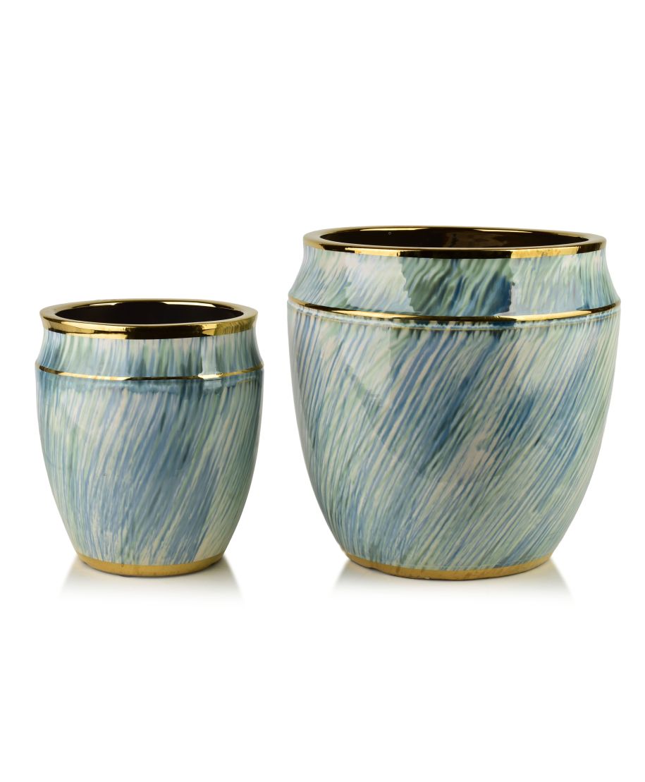 NEVA Komplet 2 osłonek ceramicznych 31x31x30,5cm 21x21x23cm