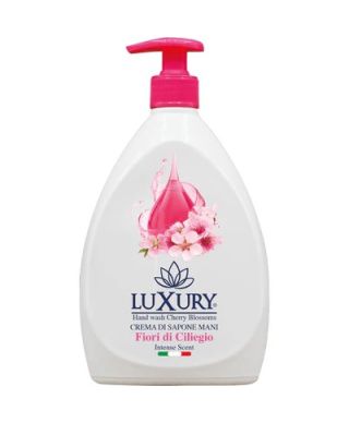 LUXURY Mydło do rąk KWIAT WIŚNI 750ml