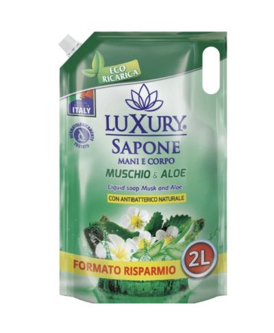 LUXURY Mydło do rąk PIŻMO I ALOES zapas2000ml